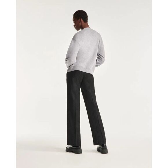 NEW The Kooples V-Neck 100% Wool Cardigan With Jewel Buttons in Gray Sz 2 US 6 - Picture 3 of 15